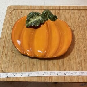 Kaldun & Bogle 3D Festive Pumpkin Serving Dish, 9.5 x 8 inches